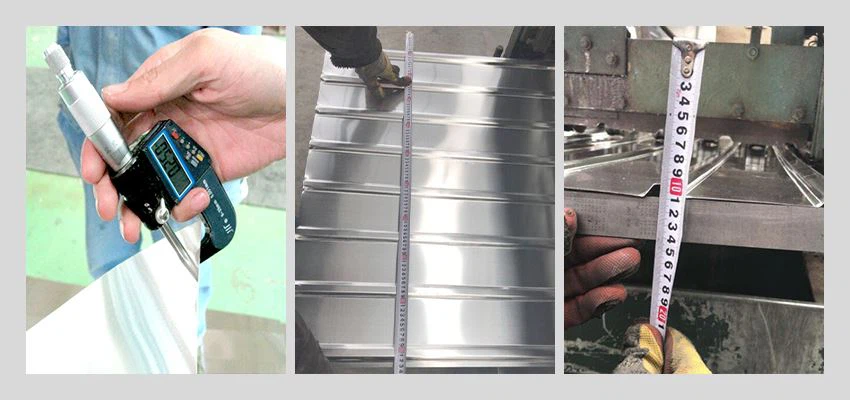Quality Control PVC Film Aluminum Corrugated Sheet