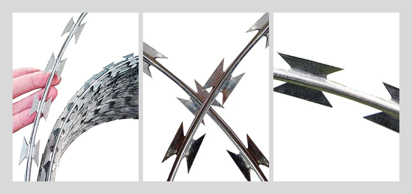 stainless steel razor barbed wires stainless steel razor barbed wires